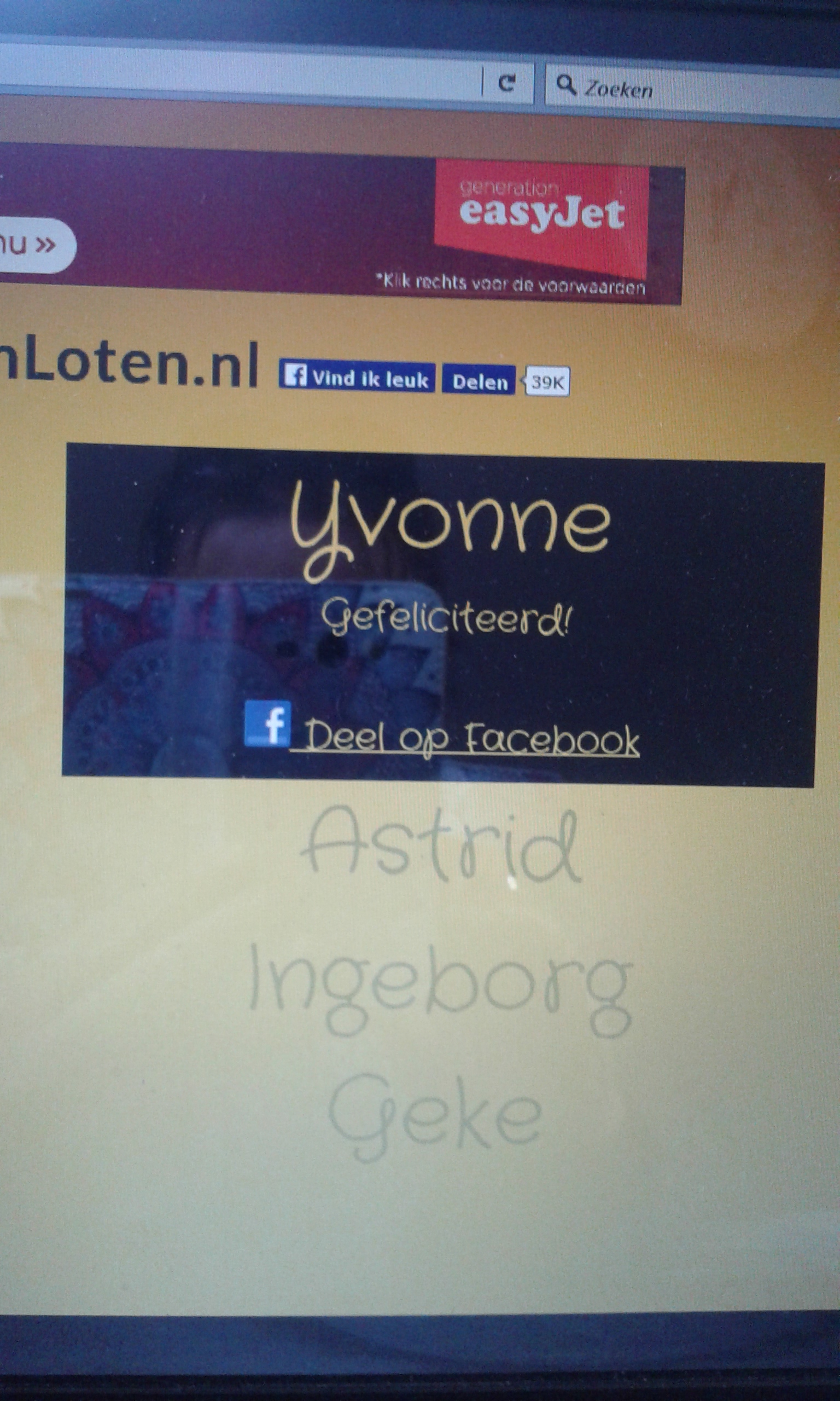 En de winnaar is....